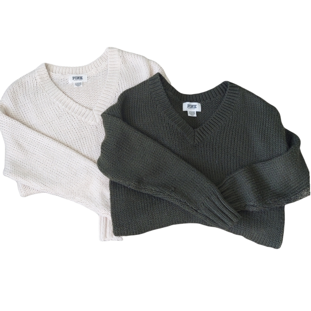 2 PINK VS V-Neck Sweaters